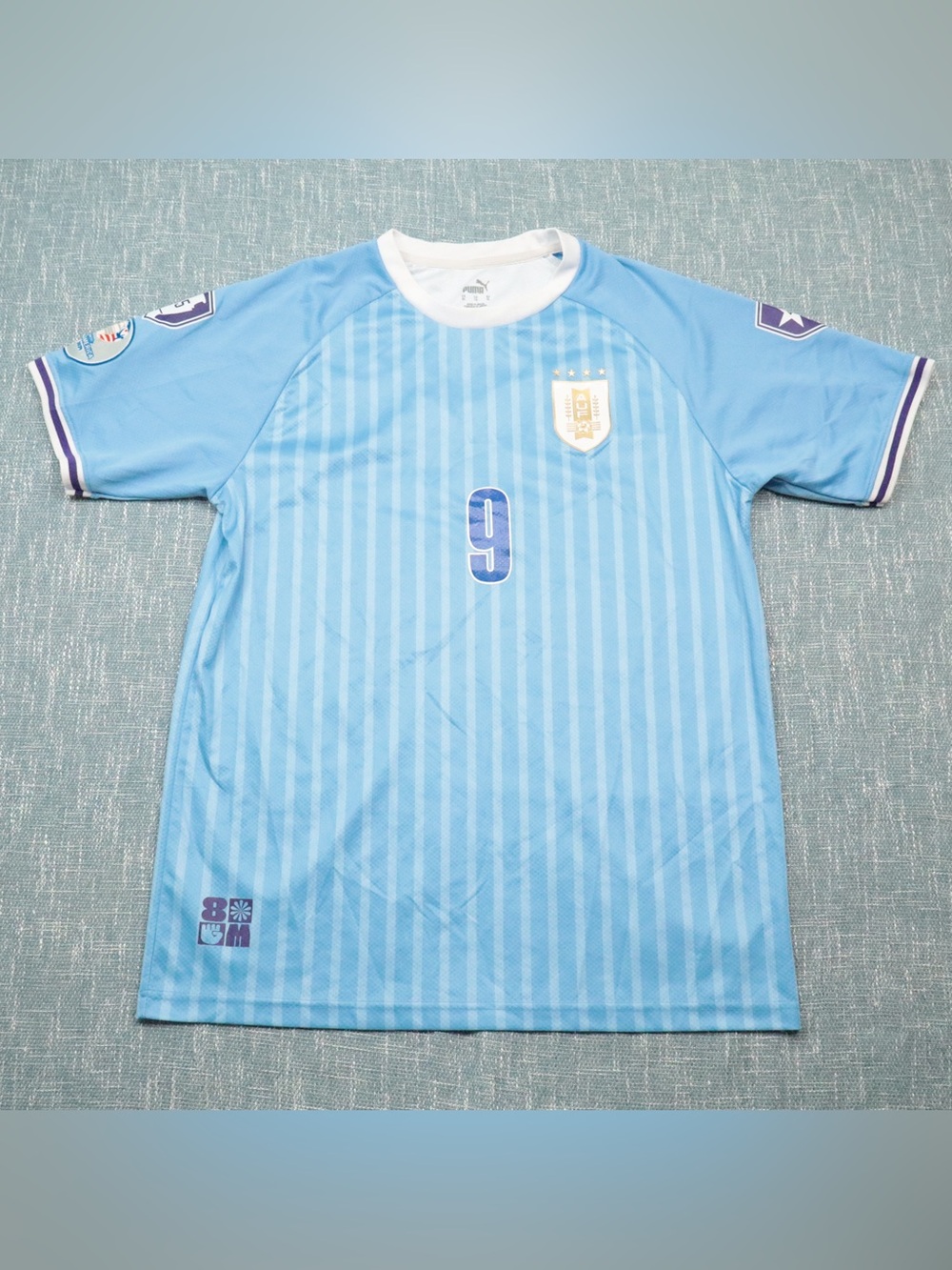 Puma Uruguay L. Suárez #9 Copa America 2024 Home Soccer Jersey Men's XL